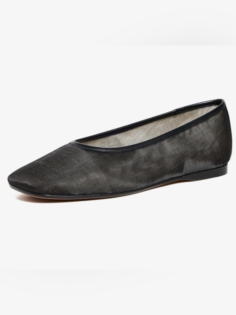 Vince Black Mesh Ballet Flat size 9 with dust bag